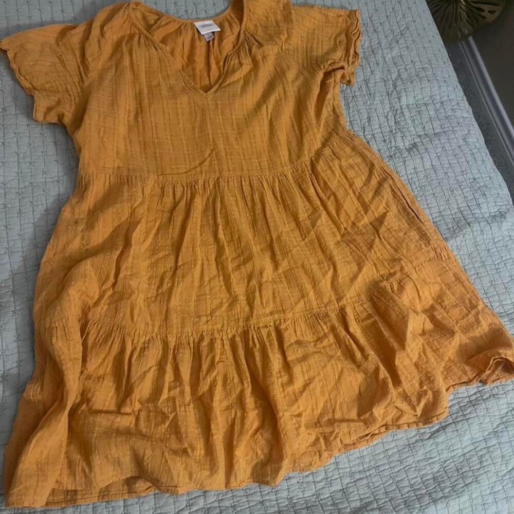 Knox Rose Gold Babydoll Dress – Size Large